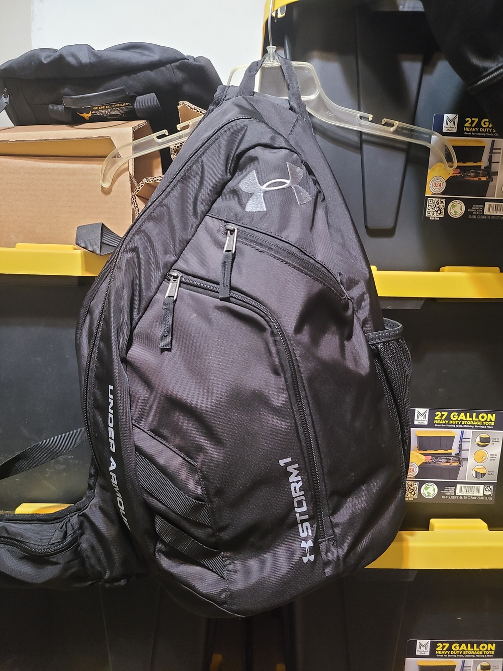 Under Armour Black Storm Sling Backpack - Men's